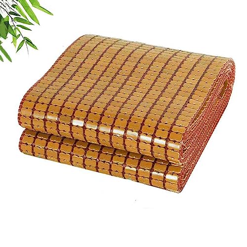 NIANXINN Karbonisierte Bambusmatte Sommer-Schlafmatten Bambus Matratzen,Mahjong Bambus Bett Matte,Kühl-Isomatte,Glatt Atmungsaktive Matratzenauflage,Für Schlafzimmer,Bett,Sofa (70x165cm) von NIANXINN