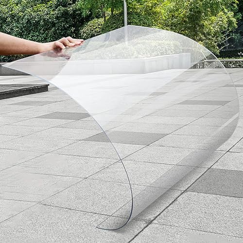 NIANXINN Klar Acrylglas Gewächshausplatten,Transparente Polycarbonatplatten Dachplatten,Kunststoffplatte,Ersatzplatte für Gartengewächshäuser,Dachabdeckung,Uv-Beständig Markise (0.8x4m) von NIANXINN