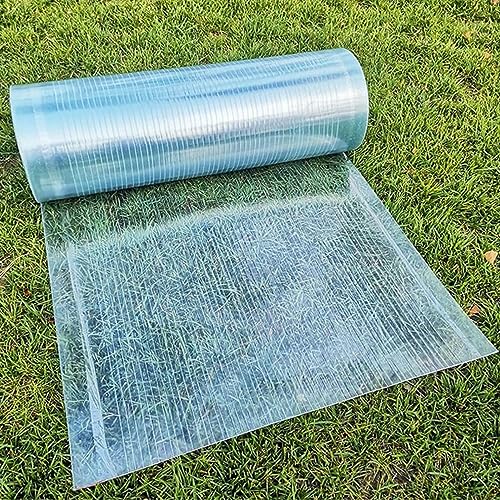 NIANXINN Polycarbonat-Dachplatte,0,8mm Glasfaserplatte,Leicht zu Biegen und zu Schneiden,UV-beständiges Regenschutz Gewächshausplatte Stegplatten Ersatzplatten Für Den Außenbereich (0.5x4m) von NIANXINN