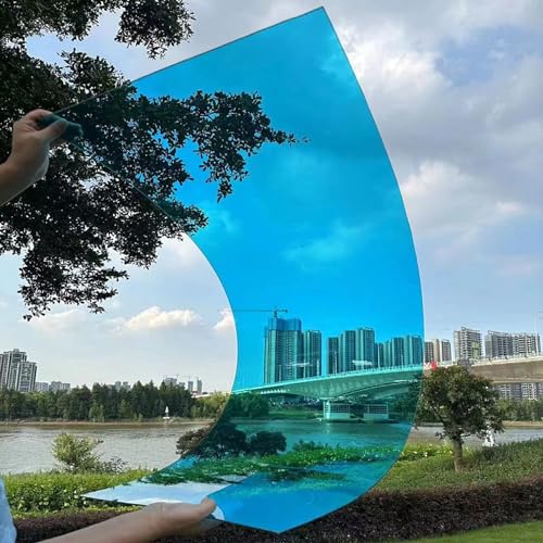 NIANXINN Polycarbonat Dachplatte,1,2mm Dicke Blaue Klar Kunststoffplatte,PC-Endurance Platte,Gewächshausplatten,Außen Terrassen Schatten Regen Abdeckung,Leicht Zu Schneiden (100cm x 1,5m) von NIANXINN