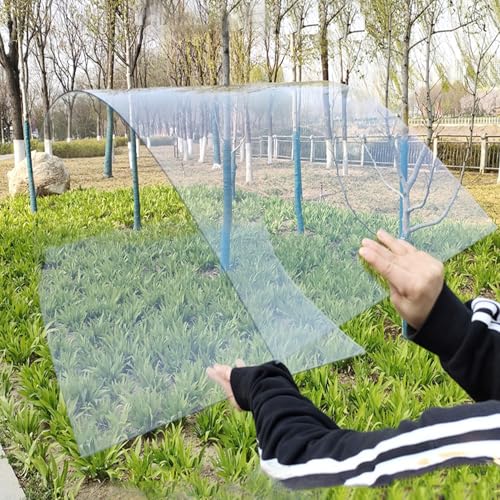 NIANXINN Polycarbonat-Dachplatte,1mm Dick Gewächshaus Transparente Kunststoffplatten,Isolierung,Regensichere Ersatzplatten Für Außenbereich Garten,Vordächer,Leicht zu Schneiden (50cm x 1m) von NIANXINN