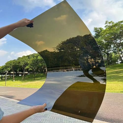 NIANXINN Polycarbonatplatten Dachplatten,1,2mm Braune Klare Acryl-Kunststoffplatte,Schlagfestes PC Platten,Isolierplatten,Gewächshaus-Außen Terrassen Dach Regen Abdeckung (122cm x 4,5m) von NIANXINN