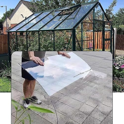 Polycarbonat-Dachplatten,Transparente Acrylglas Platten,Stoßfestes PC Endurance Board,UV-beständig,Isolierplatten,Ersatzplatten Für Carports,Vordächer,Terrassen,Balkon (1.22x3m) von NIANXINN