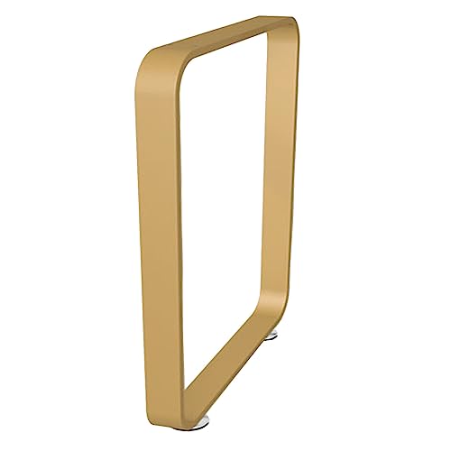 Tischkufen Industriedesign Tischgestell Metall Tischbeine Eisen Möbelfüße,Moderne DIY Bar Schreibtischbeine,Höhe 72,5cm Esstischbeine,Bankbeine,150Kg Tragkraft,mit Schrauben (45x72.5cm,Gold) von NIANXINN