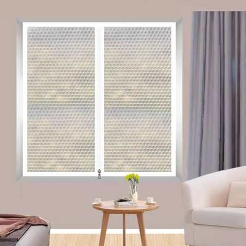 Wärmeschutzvorhang Thermo Türvorhang Thermovorhang,Fensterisolierungsset,Kälteschutz Und Wärmeschutz im Winter,Isolier-Schutz-Vorhang,mit Reißverschluss,Ohne Bohren,Breite x Höhe (60cm x 80cm) von NIANXINN