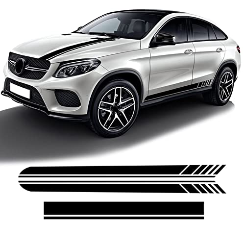 3 Stück Tür Seitenstreifen Rock Aufkleber Edition 1 Motorhaube Aufkleber, für Mercedes Benz GLE Klasse W166 W167 C292 Coupe C167 GLE53 63 AMG von NIAVIS