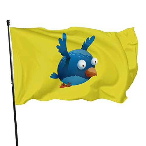 90 x 150 cm, dekorative Hausflagge, Hof-Banner, lustiger Vogel-Druck, Gartenflaggen, hängende Flagge, Dekoration von NIBABA