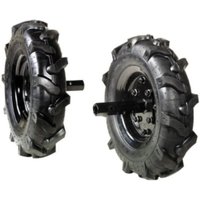 Paar 3.50-8" bereifte Räder für NIBBI 104 S - 105 S - 106 Traktor von NIBBI