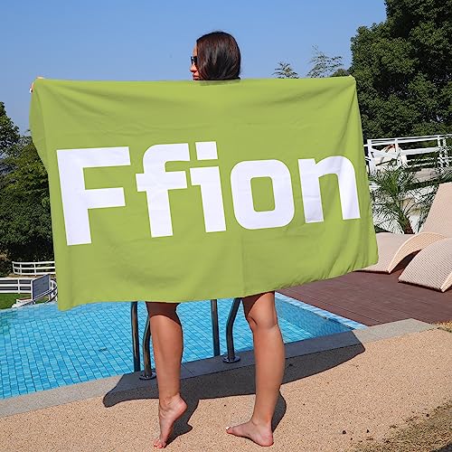 Badetuch mit Namen Groß Strandtuch 80x160cm Schnelltrocknend Duschtuch Personalisierte Strandtuch Saunatuch Badehandtuch von NIBESSER