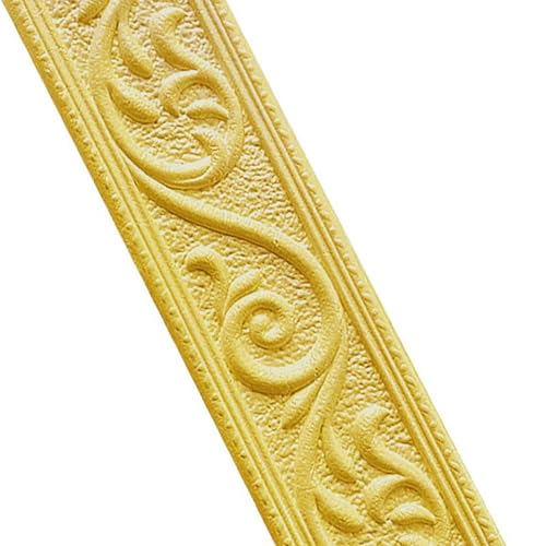 NIBESSER Bordüre Selbstklebend 2.3mx4.8cmx6mm, Tapetenbordüre Zierleisten Selbstklebend 3D Spitzenmuster Tapetenbordüre Wasserdicht Deckenleisten für Flur, Decke, Ecke Linie Dekoration NIBESSER Bordüre Selbstklebend 2.3mx4.8cmx6mm, Tapetenbordüre Zierleisten Selbstklebend 3D Spitzenmuster Tapetenbordüre Wasserdicht Deckenleisten für Flur, Decke, Ecke Linie Dekoration von NIBESSER