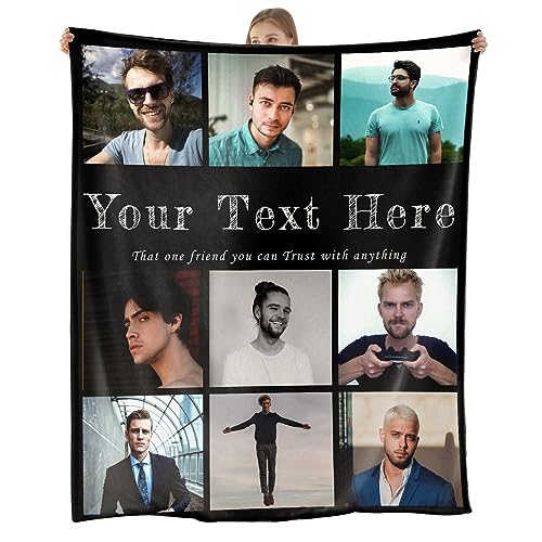 NIBESSER Personalisierte Decke Mit Foto Super Weich Kuscheldecke mit Eigenem Foto und Text, für Geburtstag Weihnachten Hochzeit Jahrestag Geschenk NIBESSER Personalisierte Decke Mit Foto Super Weich Kuscheldecke mit Eigenem Foto und Text, für Geburtstag Weihnachten Hochzeit Jahrestag Geschenk von NIBESSER