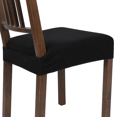 NIBESSER Stuhlbezug Sitzfläche 6er Set Esszimmerstuhl Stretch Bezug für Stühle Sitzbezüge Sitzkissen Schutzbezüge Abnehmbarer Waschbarer Sitzschutz von NIBESSER