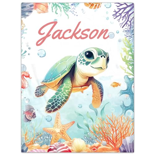 Personalisierte Babydecke mit Namen oder Wunschtext Kuscheldecke Flauschige Personalisierte Baby Geschenke Geburt Kinderdecke Namensdecke Tier Elefant Panda Besticktes Geschenk für Mädchen und Junge von NIBESSER