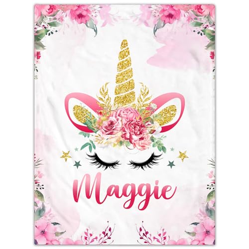 Personalisierte Babydecke mit Namen oder Wunschtext Kuscheldecke Flauschige Personalisierte Baby Geschenke Geburt Kinderdecke Namensdecke Tier Elefant Panda Besticktes Geschenk für Mädchen und Junge von NIBESSER