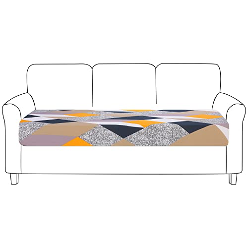 NIBESSER Sofa Sitzkissenbezug Stretch Kissenbezug Couch Blumen Kissenbezug Elastisch Husse Überzug Bezug rutschfest Für Sofa Sitzkissen von NIBESSER