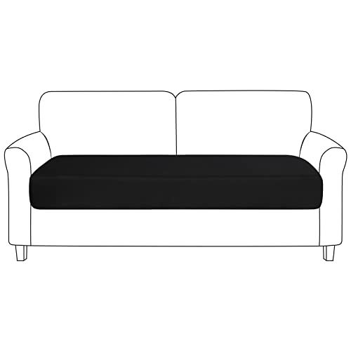 NIBESSER Sofa Sitzkissenbezug Stretch Kissenbezug Couch Blumen Kissenbezug Elastisch Husse Überzug Bezug rutschfest Für Sofa Sitzkissen von NIBESSER