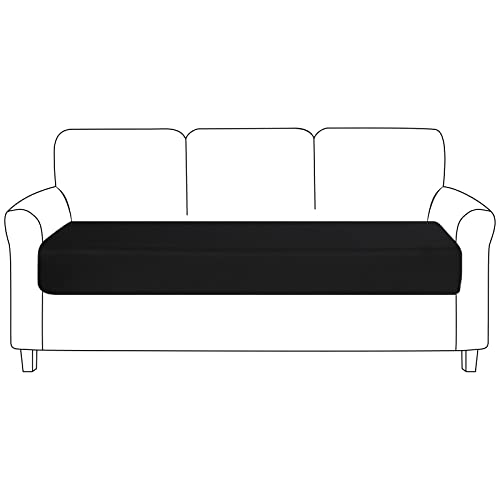 NIBESSER Sofa Sitzkissenbezug Stretch Kissenbezug Couch Blumen Kissenbezug Elastisch Husse Überzug Bezug rutschfest Für Sofa Sitzkissen von NIBESSER