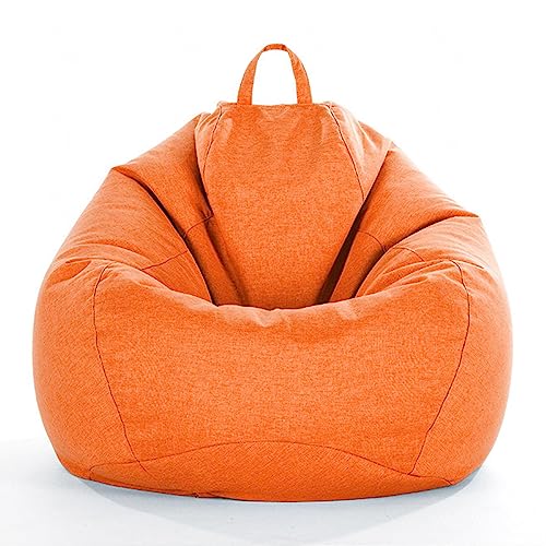 NIBHZ Sitzsack-Bezug, Sitzsack-Stühle, Sofa-Bezug, Sitzsack-Stuhl Ohne Füllung, Sitzsack, Groß, Innendekoration,orange-70cmx80cm von NIBHZ