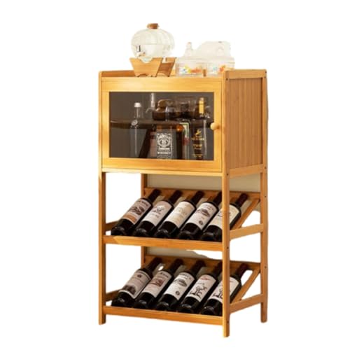 NIBHZ Weindekoration, Einfaches Massivholz-Wandregal für Rotwein, Lagerregal, Kleiner Weinschrank für Den Haushalt, Weingitter, Bar-Display,A von NIBHZ