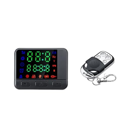 NIBOTT 12V/24V LCD Monitor Schalter Fernbedienung Zubehör for Auto Track Diesel Luft Heizung Standheizung Auto heizung Zubehör(Set 2) von NIBOTT