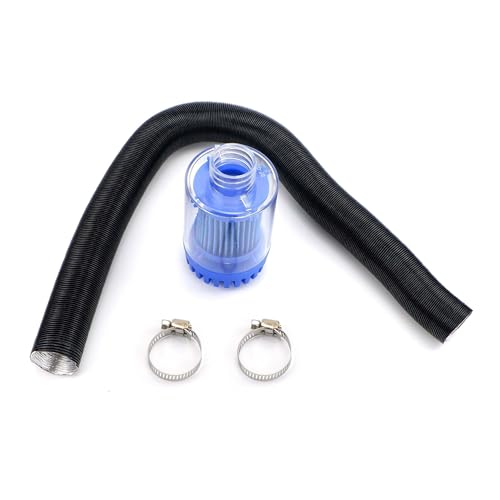 NIBOTT 25 mm Luft-Diesel-Heizungs-Ansaugfilter-Schalldämpfer + Ansaugrohr-Strecklänge 60 cm + 2 x Clips for Webasto Eberspacher(Type D) von NIBOTT