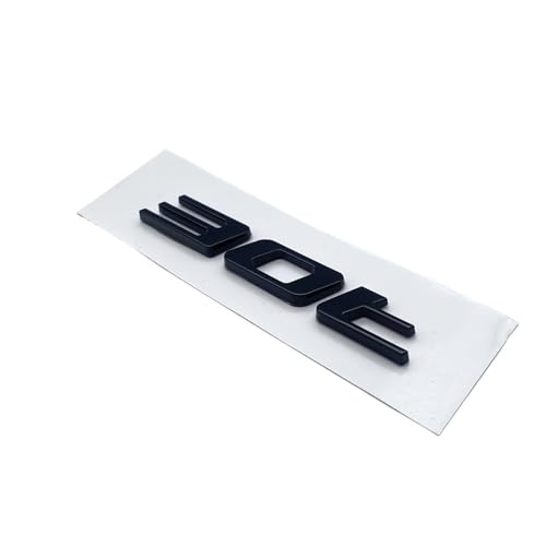 NIBOTT Buchstaben-Emblem, Chrom, glänzendes Schwarz, ABS, 3,0 5,0 V6 V8 20T 25T 30T 35T, passend for Jaguar XJ F-Type F-PACE E-PACE, Abzeichen, Kofferraum-Logo(Glossy Black 30T) von NIBOTT