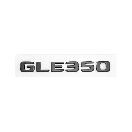NIBOTT Glänzend Schwarze Buchstaben GLE300 GLE450 GLE400 GLE300d Emblem passend for Mercedes passend for Benz AMG Kofferraum hinten W166 C292 Logo-Aufkleber(GLE350) von NIBOTT