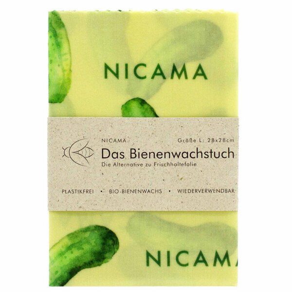 NICAMA Bienenwachstuch "Grüne Gurke" von NICAMA