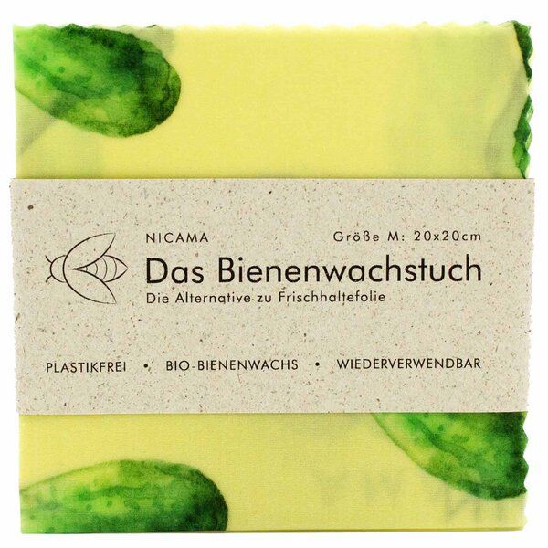 NICAMA Bienenwachstuch "Grüne Gurke" von NICAMA