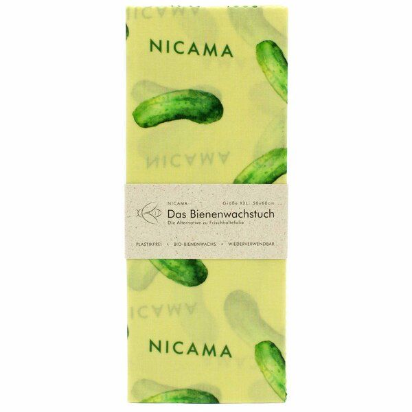 NICAMA Bienenwachstuch "Grüne Gurke" von NICAMA
