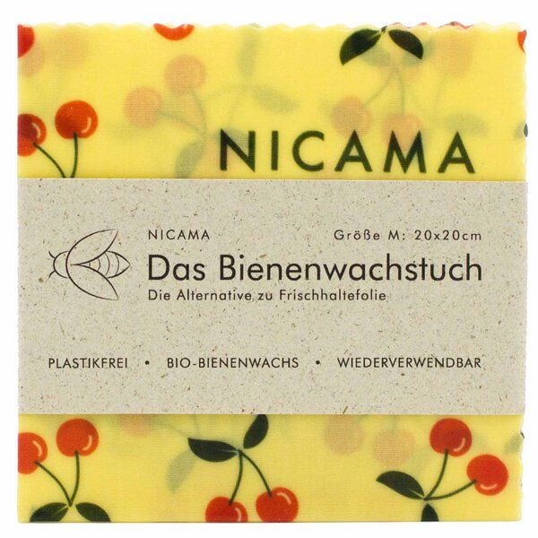 NICAMA Bienenwachstuch "Knackige Kirsche" von NICAMA