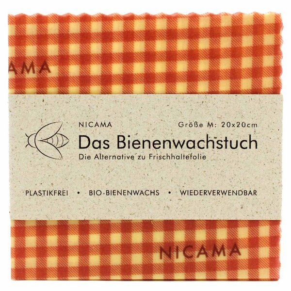 NICAMA Bienenwachstuch "klassisch rot" von NICAMA