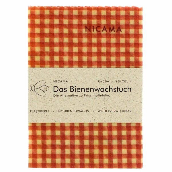 NICAMA Bienenwachstuch "klassisch rot" von NICAMA