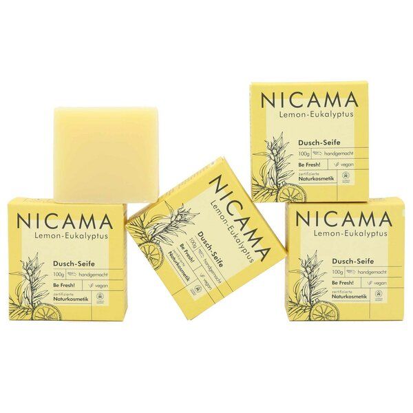 NICAMA Naturkosmetik Duschseife 4er-Set von NICAMA