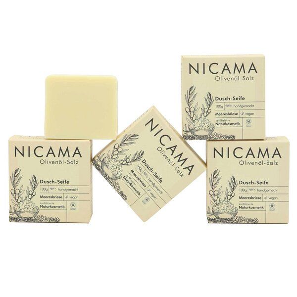NICAMA Naturkosmetik Duschseife 4er-Set von NICAMA