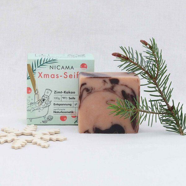 NICAMA Weihnachtsseife mit Zimt & Kakao - XMAS-Special-Edition von NICAMA