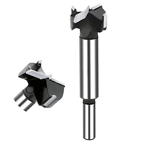 NICAVKIT Wolframstahl Forstnerbohrer 25mm, Professional Forstner bohrer Bit Holz Lochschneider, Holzbohrer Topfbohrer Kunstbohrer für Holz & Hartholz von NICAVKIT