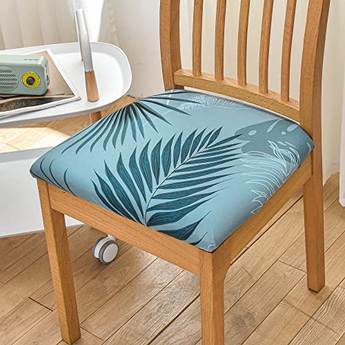NICCEN Strecken Stuhlbezug Sitzfläche Gedruckt Sitzbezug Stuhl Spandex-Kissenbezug für Esszimmer waschbarer Stuhlschutz Heimdekoration -1-6 PCS von NICCEN