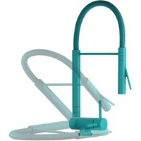 Nice Rubinetterie - Küchenmixer mit Feder und klappbarem Auslauf in türkisblauer Farbe Nice 29034M1BT Türkisblau von NICE RUBINETTERIE
