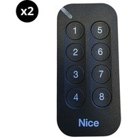 MyGo8 - 2 x 8 Kanal Fernbedienung für Tore und Garagen - Neue Version der ON9E O-Code & O-Code/A kompatibel - Rolling Code - 433,92 MHz - Nice von NICE