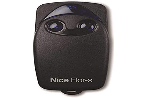 Nice Flo Flo2r-s Original-Fernbedienung, 2 Tasten, 433,92 MHz, Rolling Code, Fernsteuerung Flor - Flor-s - Flo1r, Toröffner von NICE