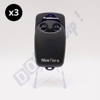 Set aus 3 Fernbedienungen Nice flo2rs - 2 Kanäle 433.92 mhz - kompatibel mit Empfängern flox2r/floxi2r/ox2/ox4t - sichere Programmierung - Batterien von NICE