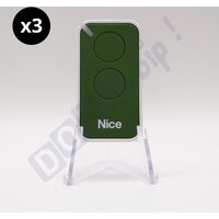 Nice - Set von 3 Fernbedienungen inti2 grün - Drehcodesender era inti 2 - 433.92 mhz von NICE