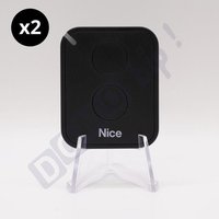 Satz von 2 Fernbedienungen Nice flo2re - 2 Kanäle 433.92 mhz rolling code - kompatibel mit Empfängern flox2r/floxi2r/ox2/ox4t/oxibd Satz von 2 Fernbedienungen Nice flo2re - 2 Kanäle 433.92 mhz rolling code - kompatibel mit Empfängern flox2r/floxi2r/ox2/ox4t/oxibd von NICE