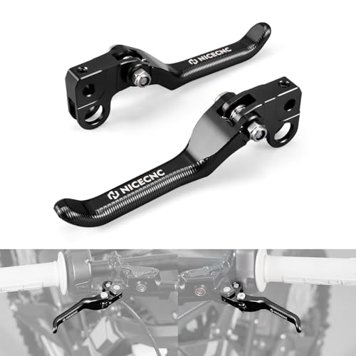NICECNC Bremshebel Klappbare Vorder- und Hinterrad Bremshebel Compatible with Surron Light bee X/S/L1E Motorcycle CNC Bremshebel Compatible with Segway X160 X260, See Fitment von NICECNC