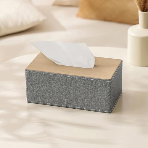 NICEME Kosmetiktücherbox, Taschentuchbox für den Schreibtisch, Papier Handtuchspender, für Büro und Zuhause, 25 x 14 x 10 cm, Grau NICEME Kosmetiktücherbox, Taschentuchbox für den Schreibtisch, Papier Handtuchspender, für Büro und Zuhause, 25 x 14 x 10 cm, Grau von NICEME