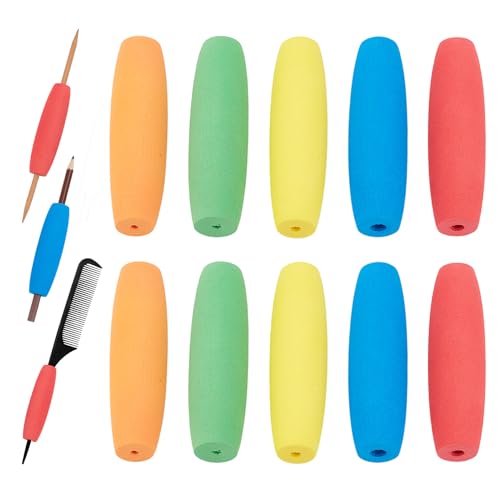 NICENEEDED 10 Stück Schaumstoff Griffschläuche Adaptive Utensils Griffschläuche Besteckpolsterung Verstärkter Griff Für Ältere Menschen von NICENEEDED