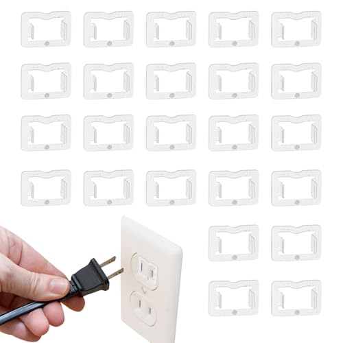 NICENEEDED 24 Stück Lose Steckdosen Befestigungsstopfen Hält Lose Steckdosen Fest Am Steckdoseneinsatz Extender Verhindert Probleme Mit Losen Steckdosen von NICENEEDED