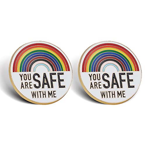 NICENEEDED Regenbogen Brosche Anstecknadeln DU BIST SICHER BEI Mir Emaille Pin Krankenschwester Arzt Pins Rainbow Pride Pins Für Kleidung Rucksack NICENEEDED Regenbogen Brosche Anstecknadeln DU BIST SICHER BEI Mir Emaille Pin Krankenschwester Arzt Pins Rainbow Pride Pins Für Kleidung Rucksack von NICENEEDED