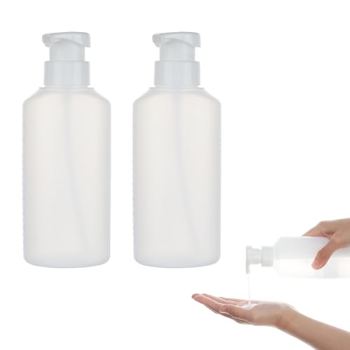 Niceneeded 2 Packung 200 ml Seifenschaum-Pumpspenderflasche, Flüssigseife, Die Plastikflaschen Teilt, Reisespender, Nachfüllbare Behälter Für Grundierung Und Shampoo von NICENEEDED